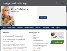 Tablet Screenshot of ginamcmaster.com